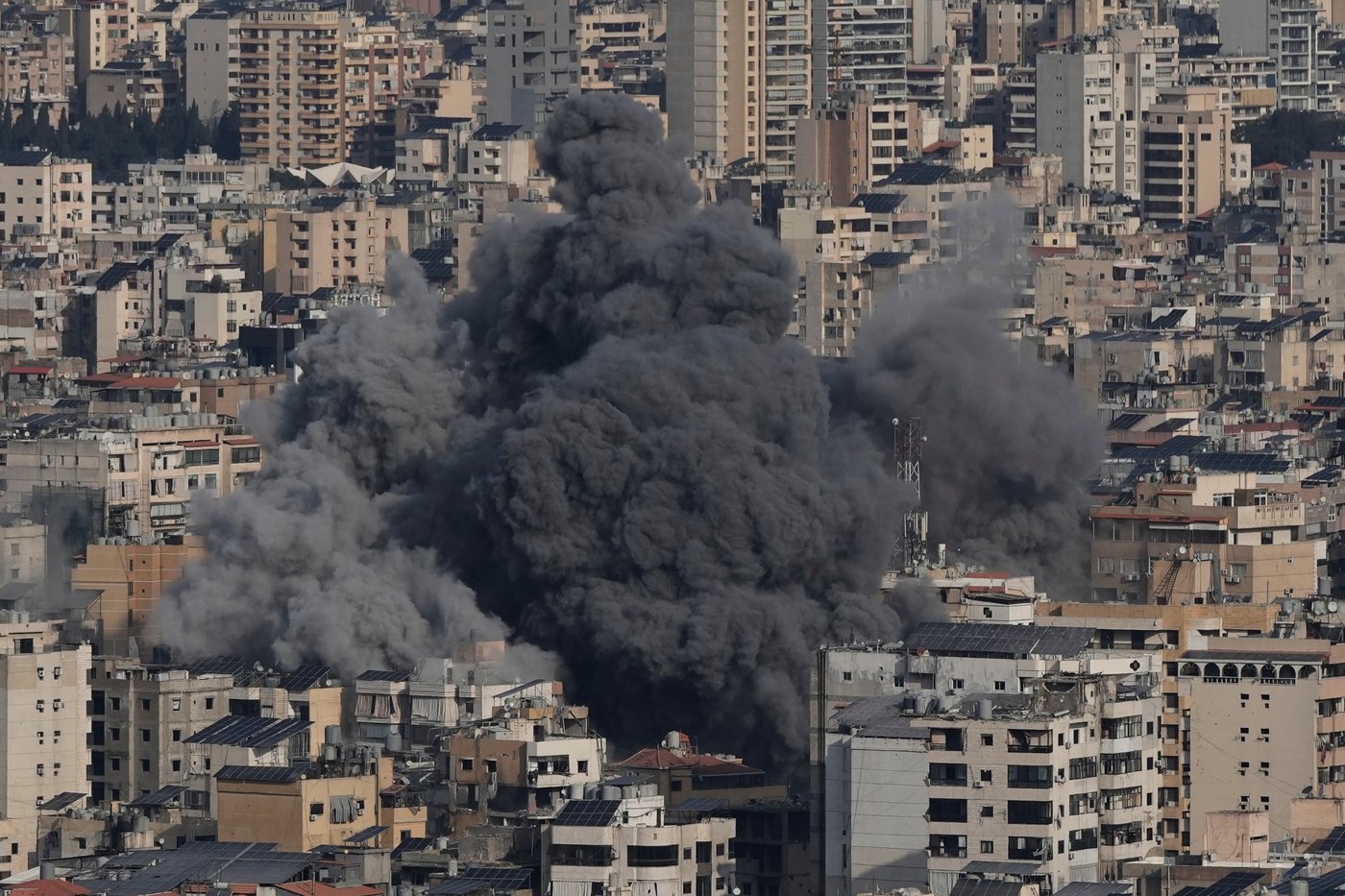 Photos show people fleeing and buildings wrecked after Israeli strikes in Lebanon | iNFOnews.ca