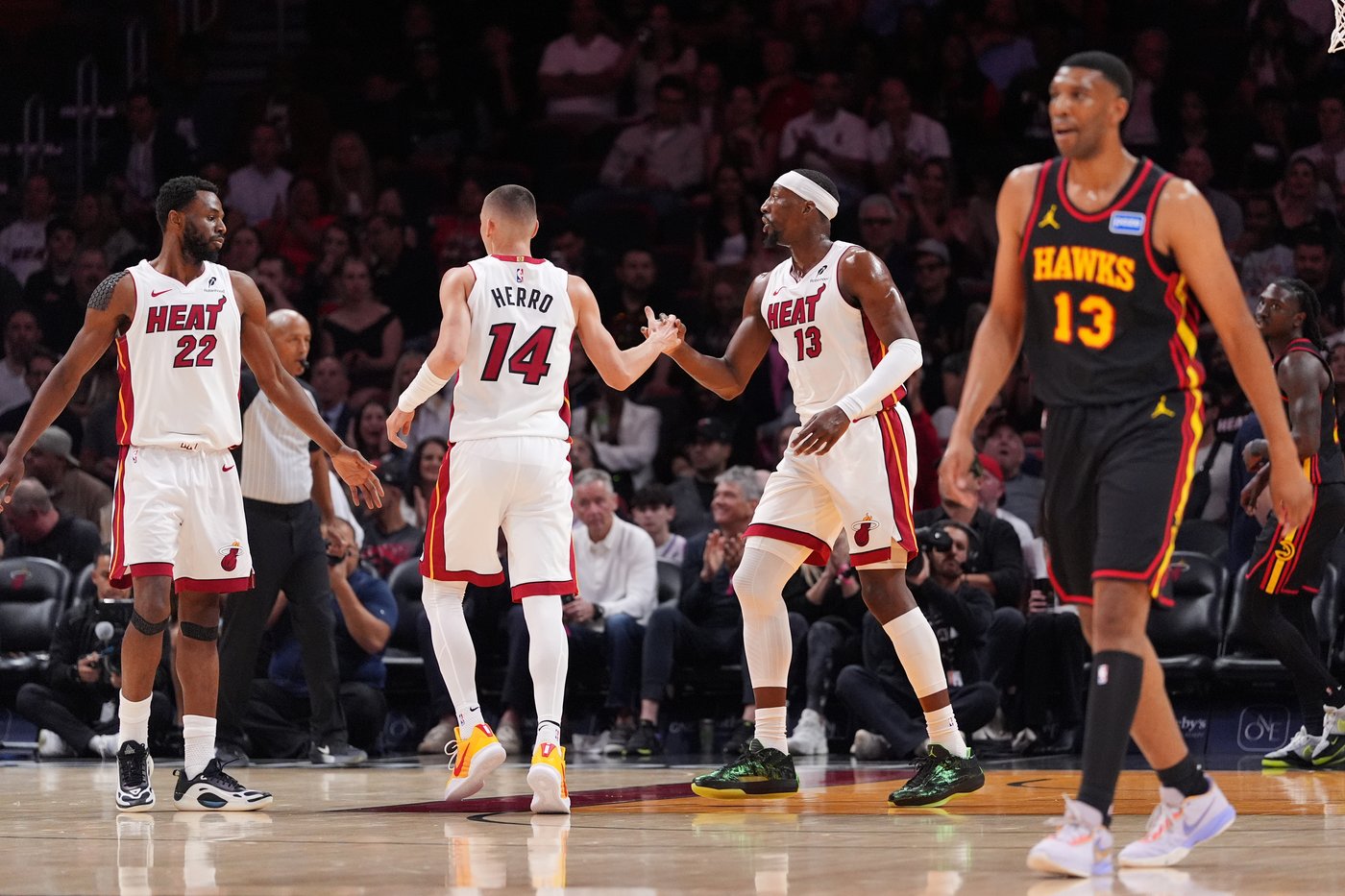 Heat run away in second half, tune up for play-in by beating Hawks 143-117 | iNFOnews.ca