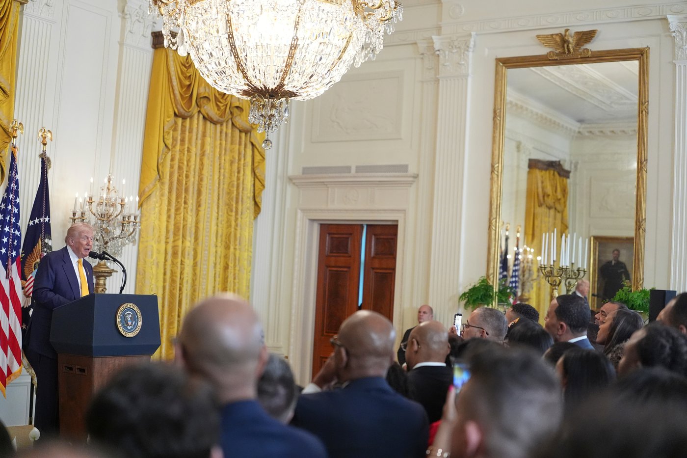 Trump, weeks after backlash over racist post, hosts Black History Month reception | iNFOnews.ca