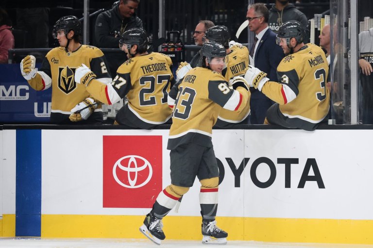 Marner scores first goals as Golden Knights burn Flames 6-1 | iNFOnews.ca