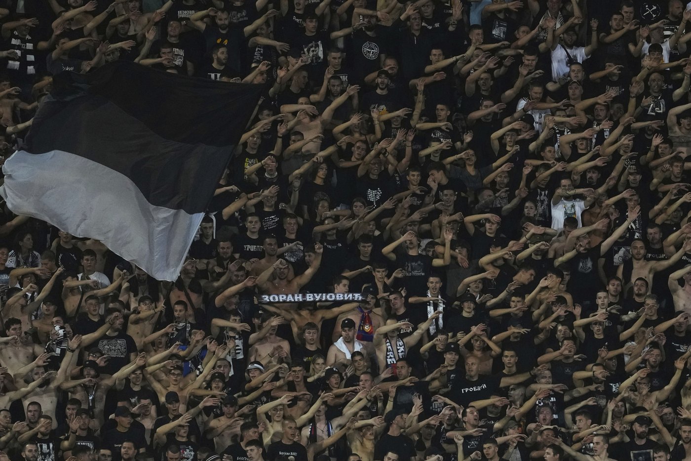 Serbian soccer club Partizan punished by UEFA for fans' Kosovo banner and offensive chants | iNFOnews.ca
