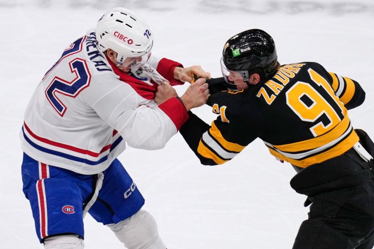 Montreal Canadiens thump Boston Bruins 6-2 in fight-filled affair | iNFOnews.ca