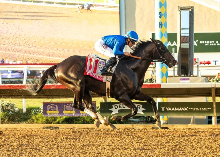 Knightsbridge pulls away to win the $1M Pacific Classic by 6 1/4 lengths | iNFOnews.ca