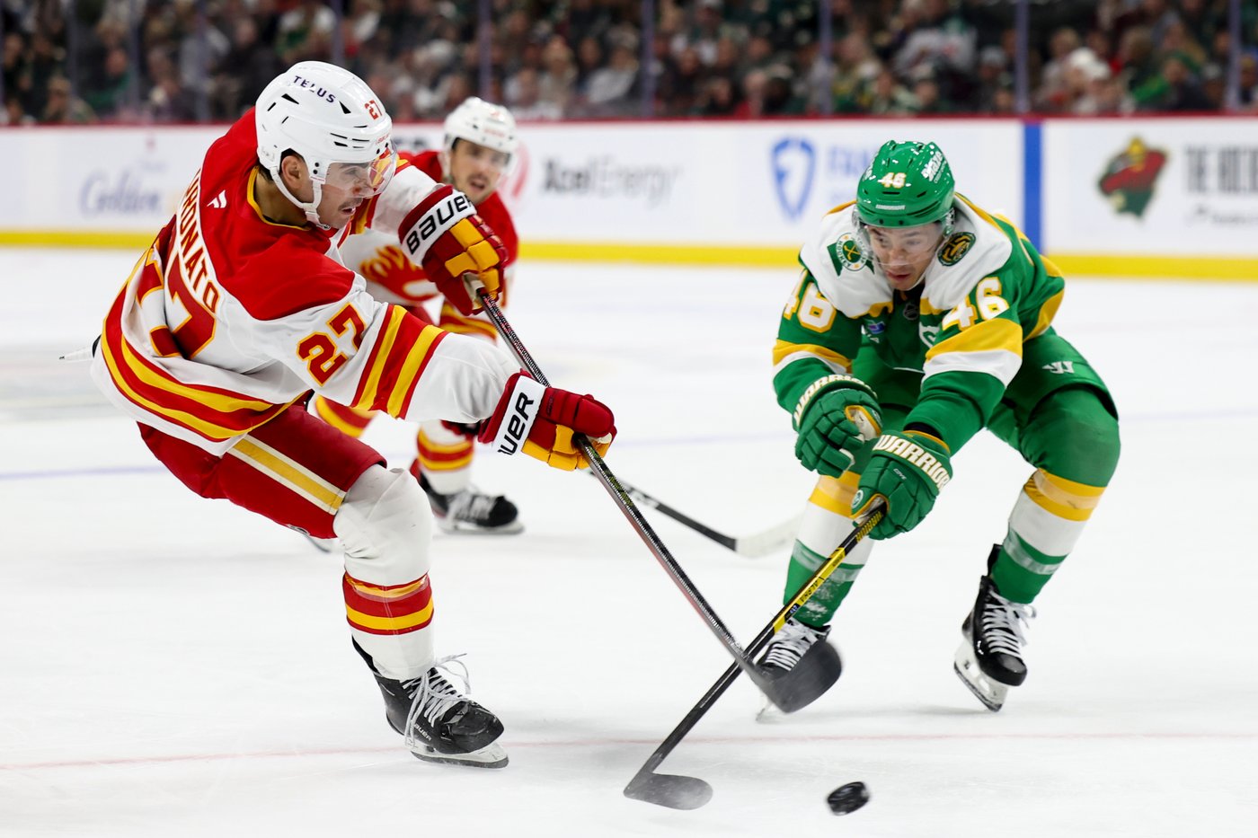 Wallstedt makes 36 saves, Boldy has goal and assist in Wild's 2-0 win over Flames | iNFOnews.ca Wallstedt makes 36 saves, Boldy has goal and assist in Wild's 2-0 win over Flames | iNFOnews.ca