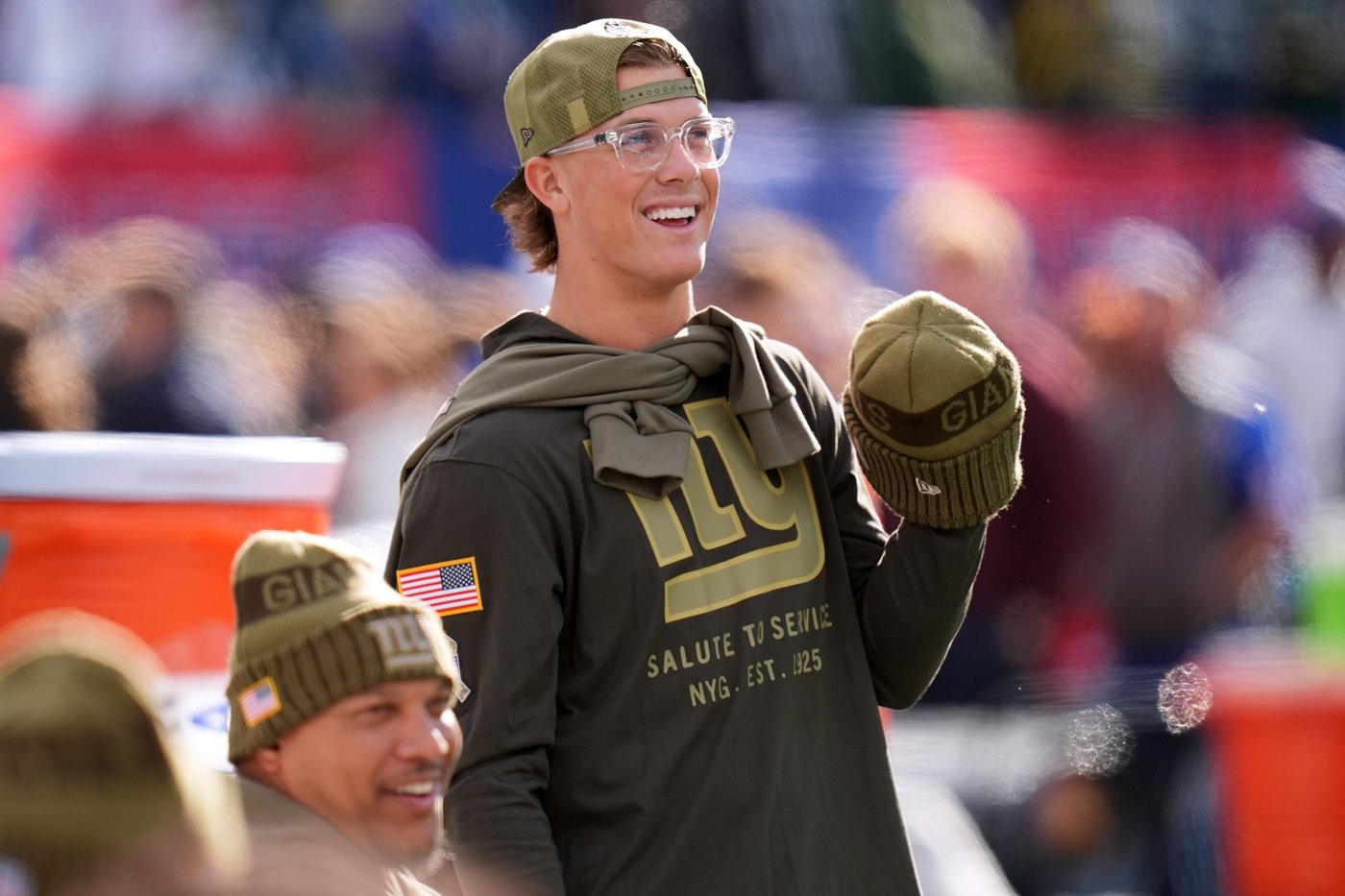 Jaxson Dart is progressing toward playing for the Giants at Detroit, interim coach Mike Kafka says | iNFOnews.ca