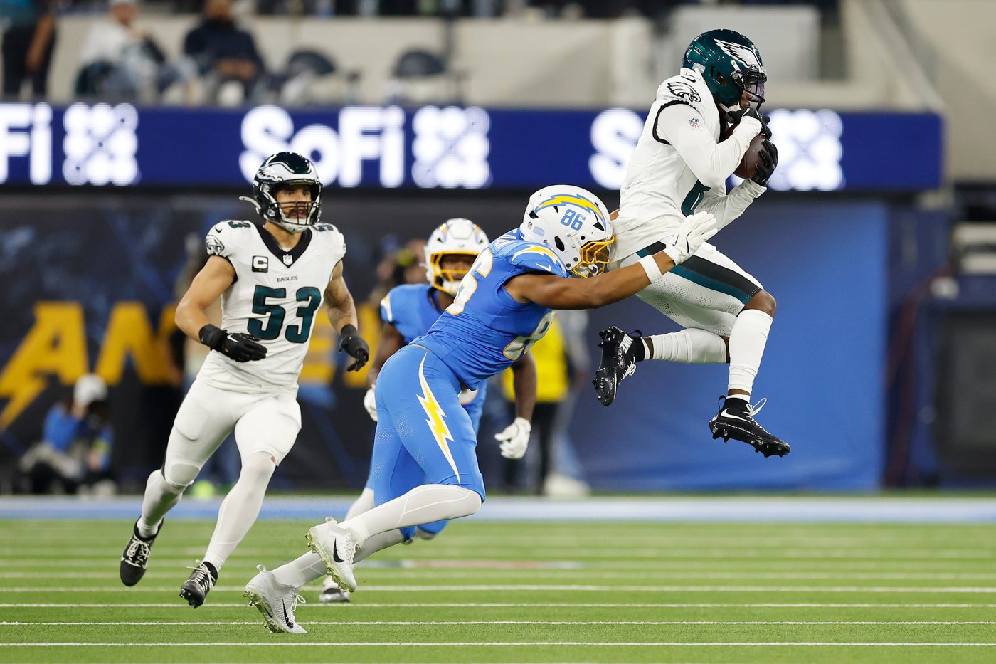 Chargers' Dicker kicks winning field goal, Jefferson's interception seals 22-19 OT win over Eagles | iNFOnews.ca Chargers' Dicker kicks winning field goal, Jefferson's interception seals 22-19 OT win over Eagles | iNFOnews.ca