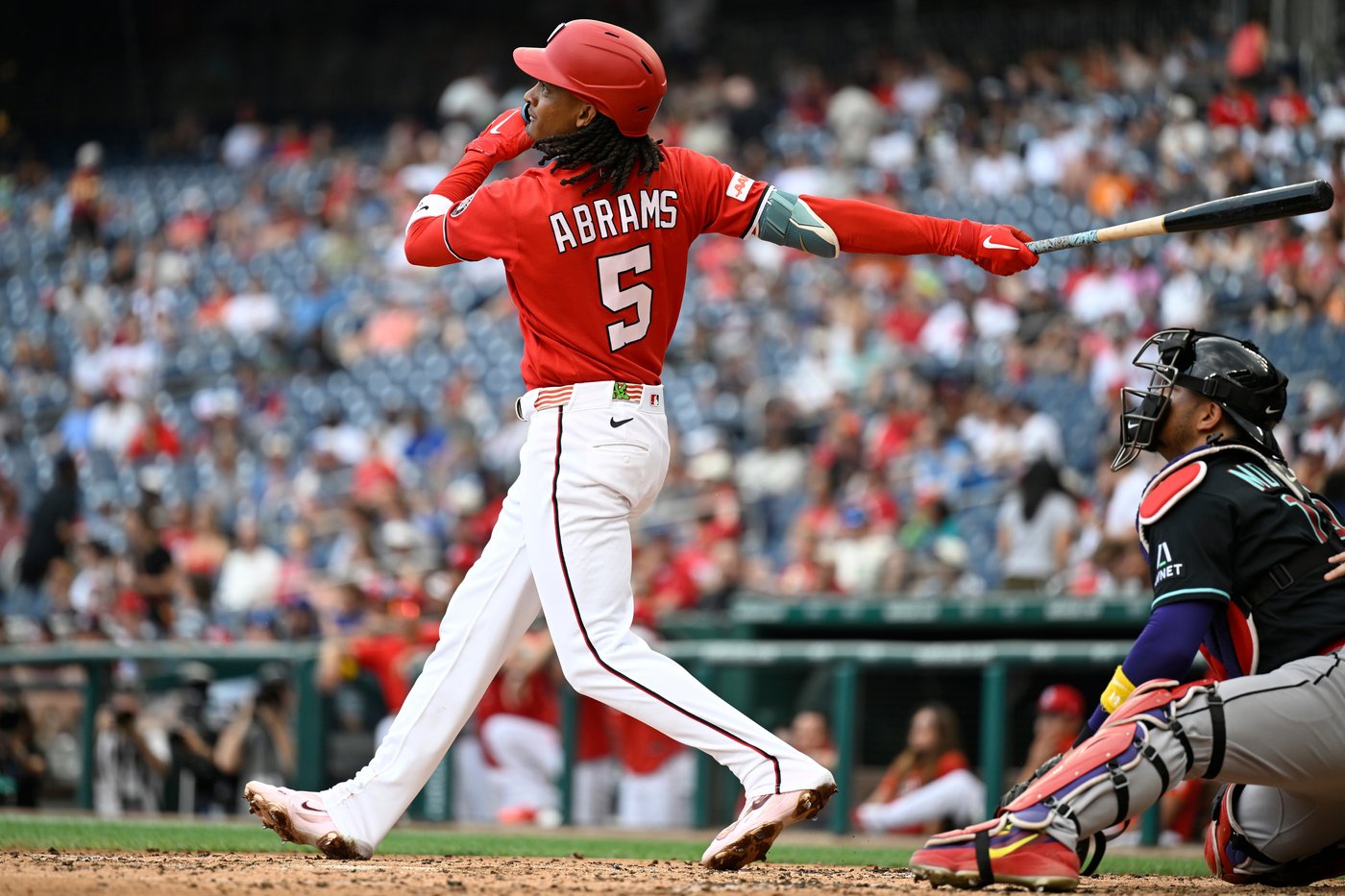 Abrams and Wood each hit 2 homers as Nationals outslug Diamondbacks in 10-7 victory | iNFOnews.ca