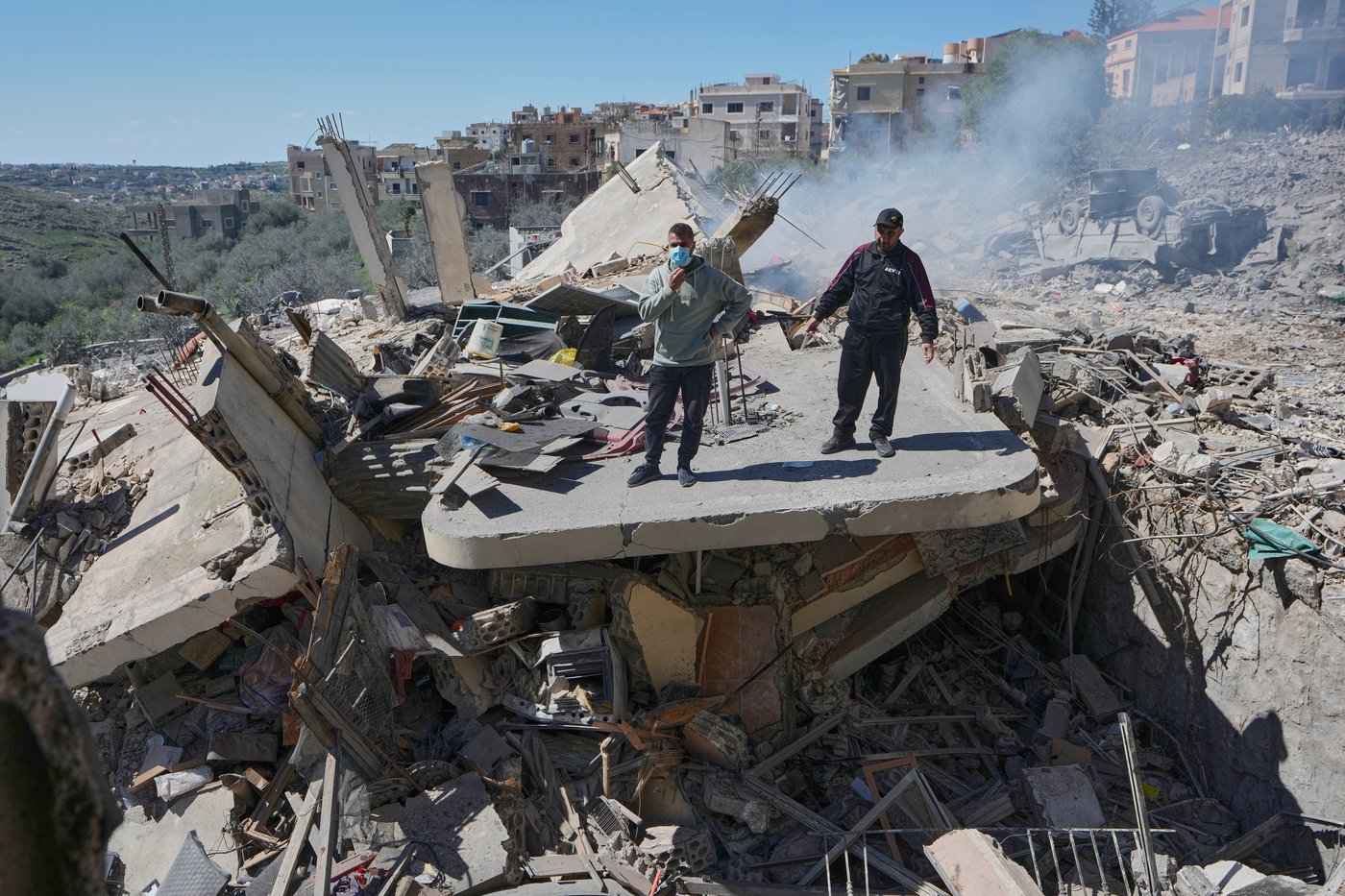 Photos show people fleeing and buildings wrecked after Israeli strikes in Lebanon | iNFOnews.ca