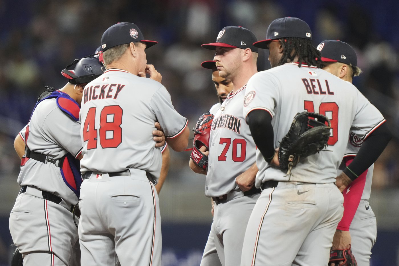Nathaniel Lowe drives in 3 runs, Nationals score 7 unanswered runs to beat Marlins 7-4 | iNFOnews.ca