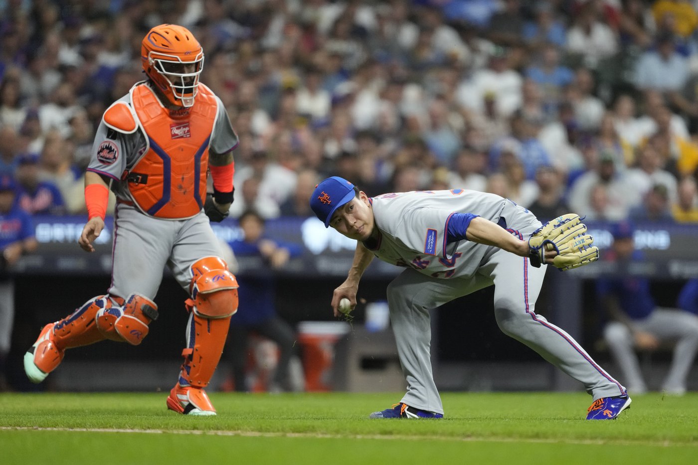 Brewers hold off skidding Mets 3-2 for 7th straight win thanks to Perkins' throw | iNFOnews.ca