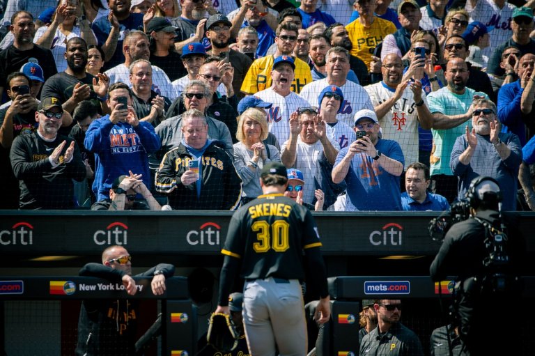 Pirates ace Paul Skenes gets chased in the 1st inning by the Mets on opening day | iNFOnews.ca