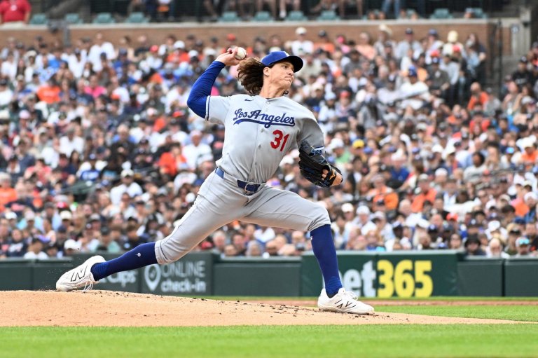 Glasnow goes 7 innings to lead Dodgers to 6-1 win over Tigers | iNFOnews.ca