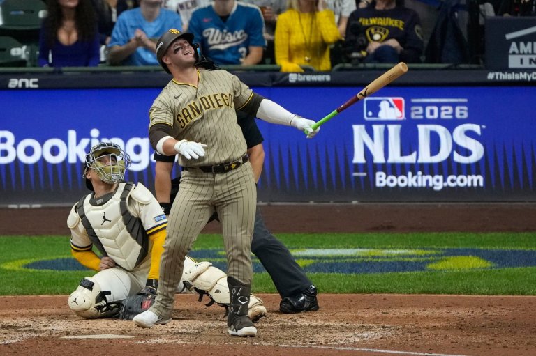 Brewers get a big assist from their ballpark roof to beat the Padres 3-2 in NLDS opener | iNFOnews.ca
