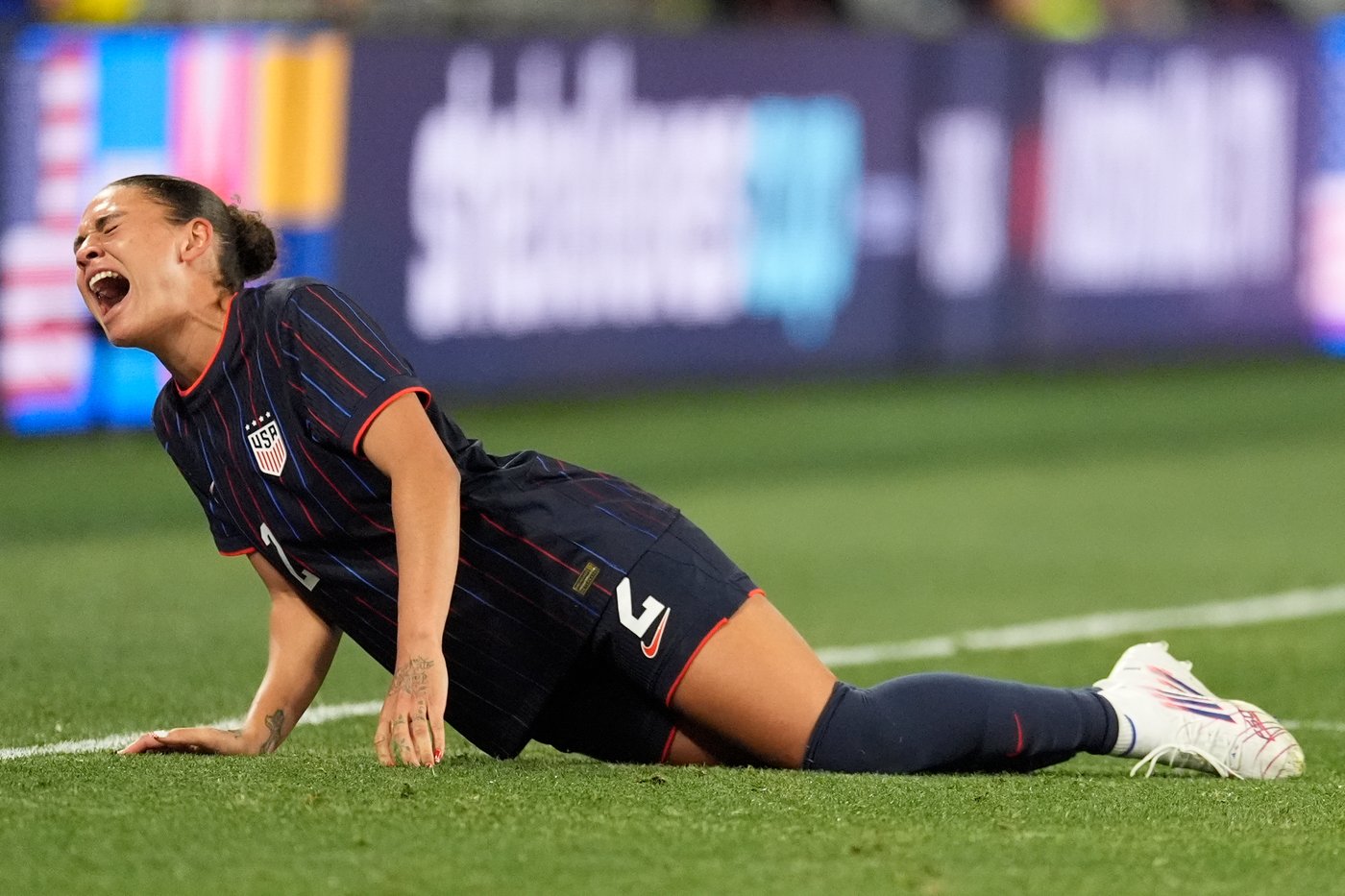 Trinity Rodman aggravates back injury late in USWNT's 2-0 win over Argentina in SheBelieves Cup | iNFOnews.ca