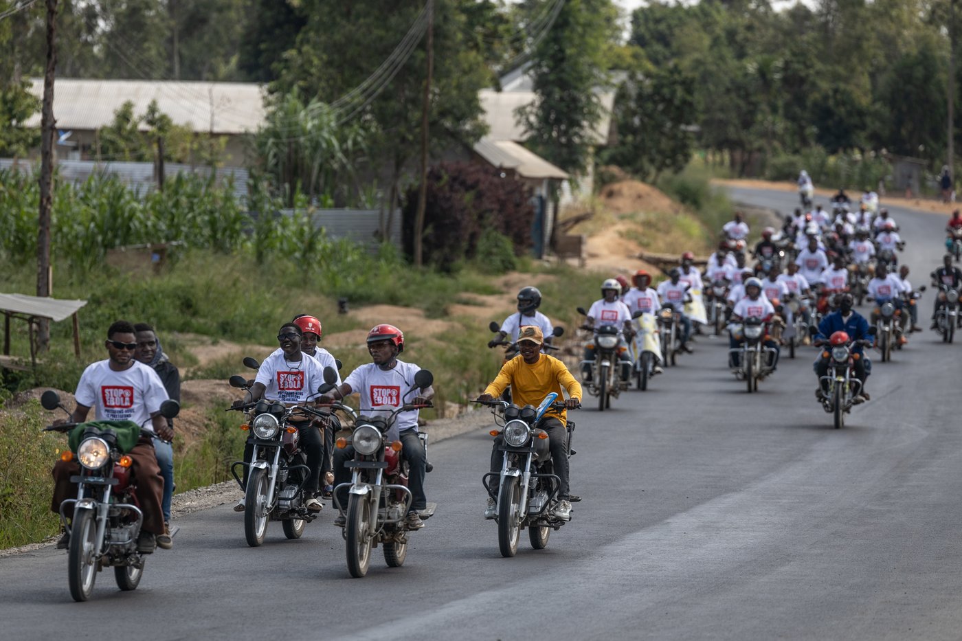Motorcycle taxi drivers in Congo rally for Ebola awareness as attacks hinder response | iNFOnews.ca