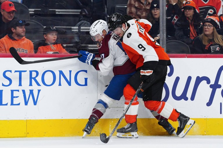 MacKinnon extends his NHL points lead in Colorado’s 3-2 win over the Flyers | iNFOnews.ca