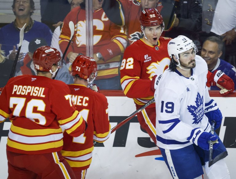 Flames' Gridin having a blast showing off superb shot, Griddy celebration | iNFOnews.ca