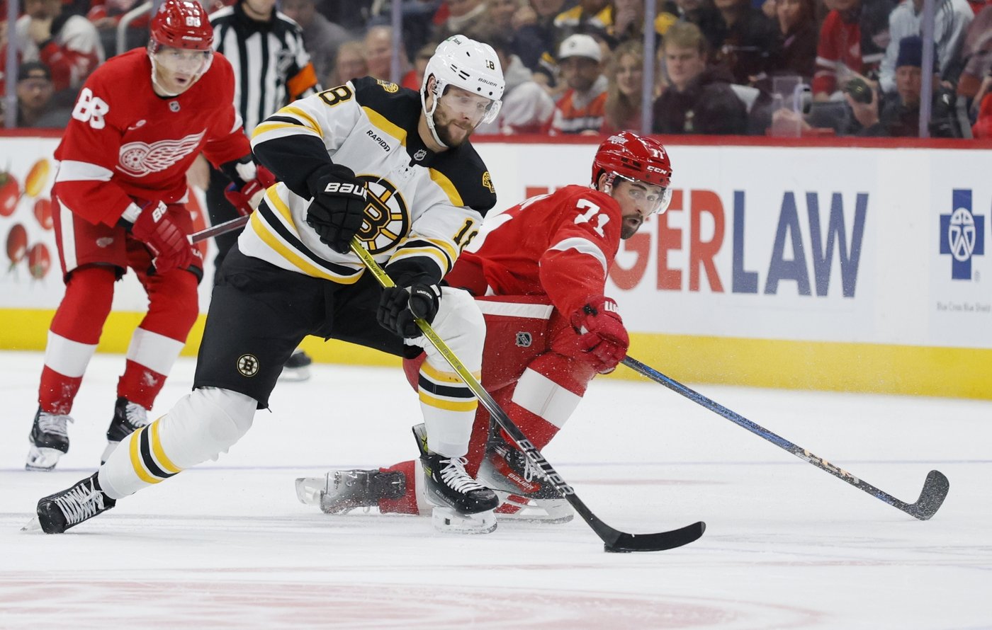 Brad Marchand's 3rd-period goal lifts the Bruins to a 2-1 win over the Red Wings | iNFOnews.ca Brad Marchand's 3rd-period goal lifts the Bruins to a 2-1 win over the Red Wings | iNFOnews.ca
