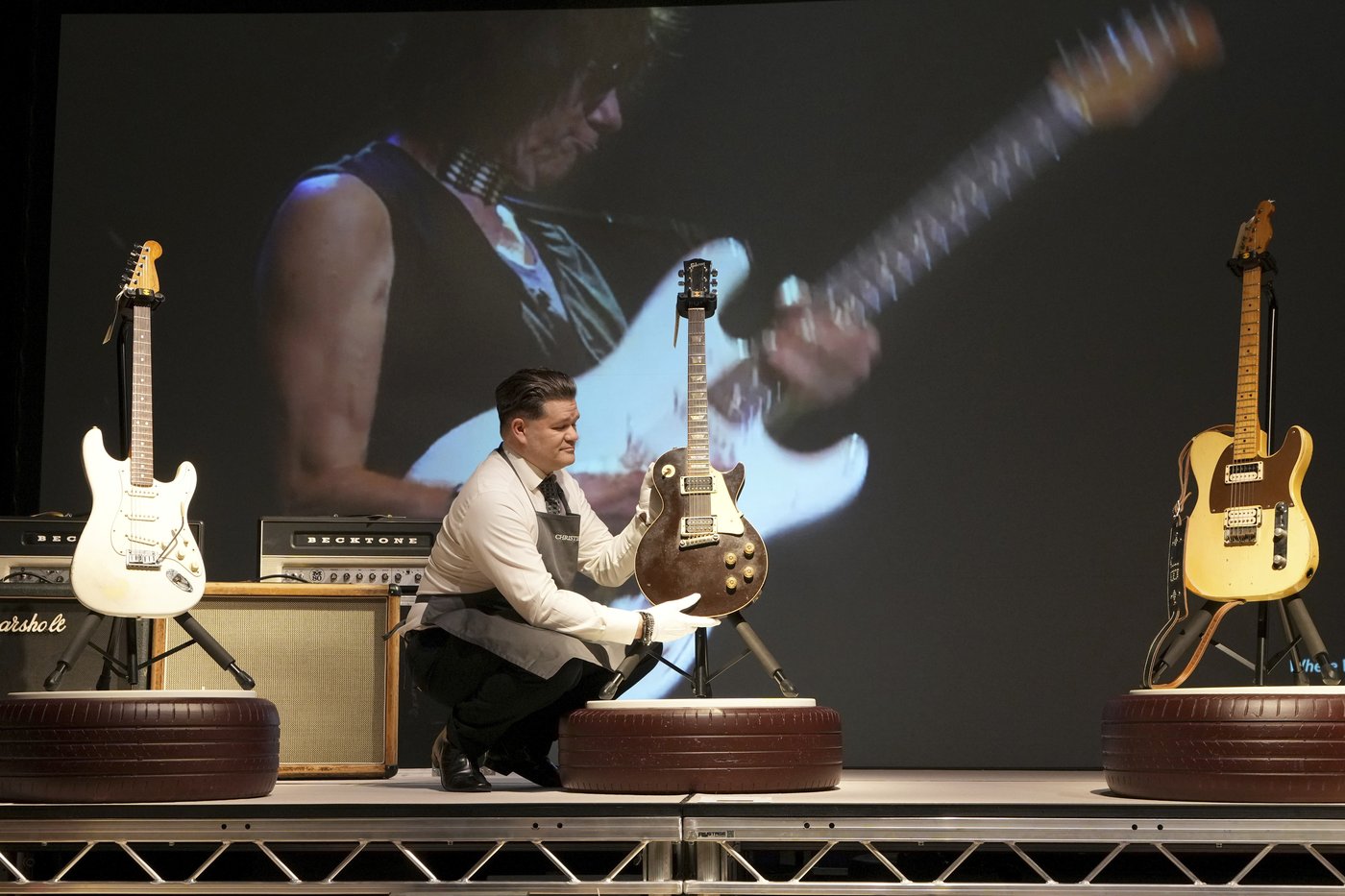 Rock icon Jeff Beck's guitars are going on display in London before they are put up for auction | iNFOnews.ca