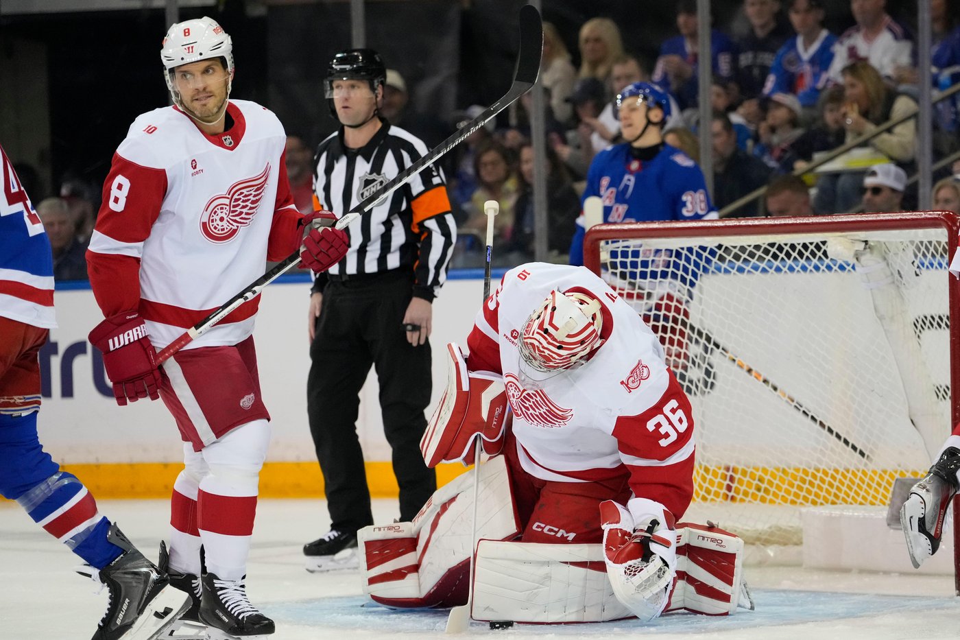 Red Wings' playoff pursuit takes a hit with a 4-1 loss to the already-eliminated Rangers | iNFOnews.ca