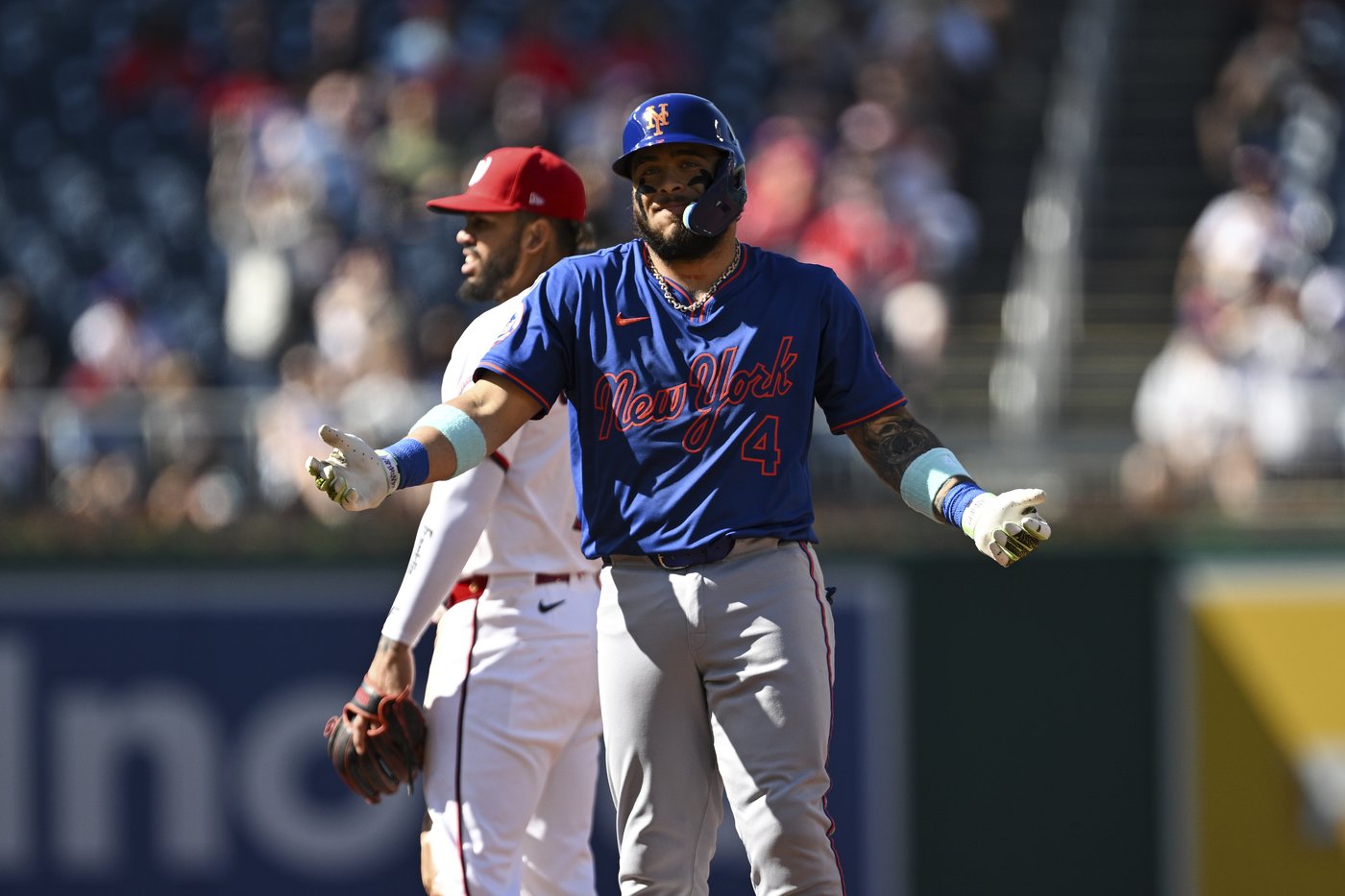 Brandon Nimmo ties Mets record with 9 RBIs in 19-5 rout of Nationals | iNFOnews.ca