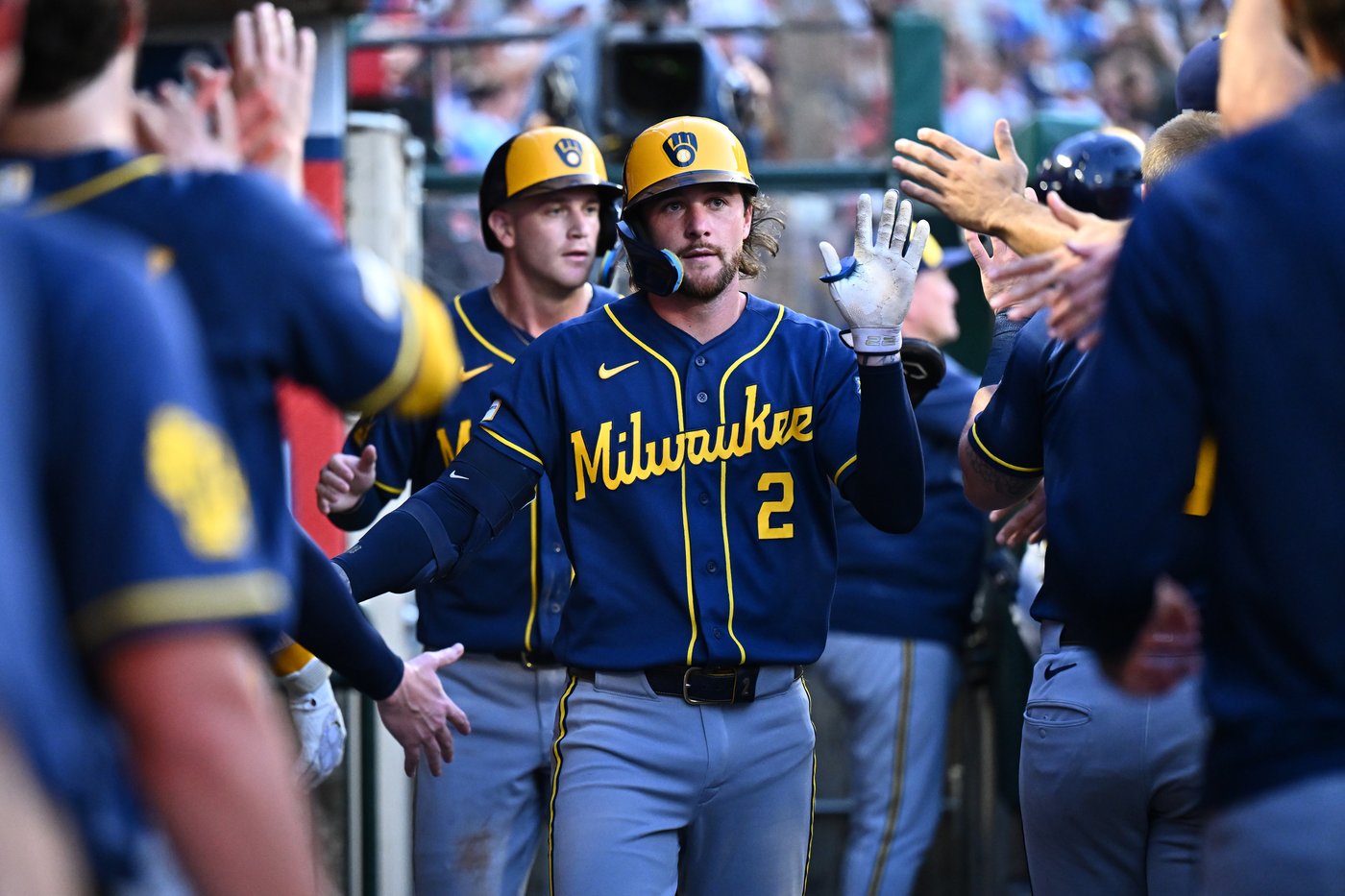 Turang, Bauers hit home runs to back Drohan's quality start in Brewers' 6-2 win over Angels | iNFOnews.ca