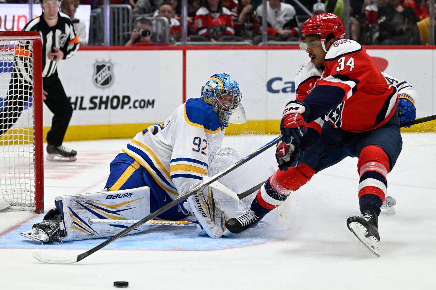 Protas scores in return from injury as Capitals keep playoff hopes alive with 6-2 win over Sabres | iNFOnews.ca Protas scores in return from injury as Capitals keep playoff hopes alive with 6-2 win over Sabres | iNFOnews.ca