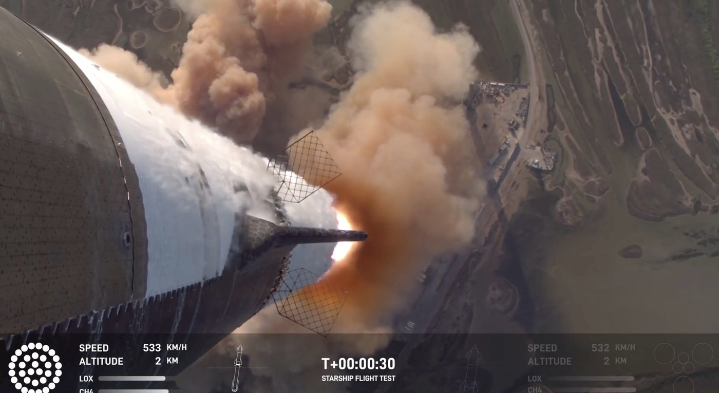 SpaceX launches giant Starship rocket, but aborts attempt to catch booster with mechanical arms | iNFOnews.ca