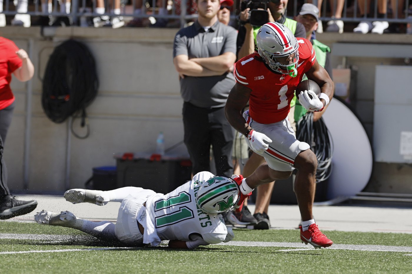 No. 3 Ohio State wraps up nonconference schedule by running away from Marshall 49-14 | iNFOnews.ca No. 3 Ohio State wraps up nonconference schedule by running away from Marshall 49-14 | iNFOnews.ca