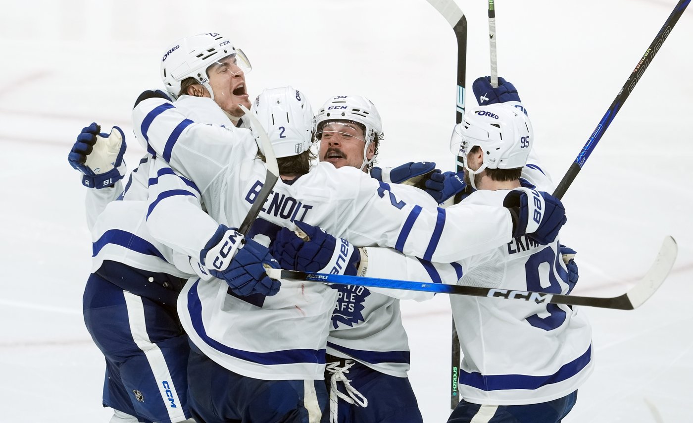 Benoit plays unlikely OT hero, Leafs take 3-0 lead in Battle of Ontario | iNFOnews.ca