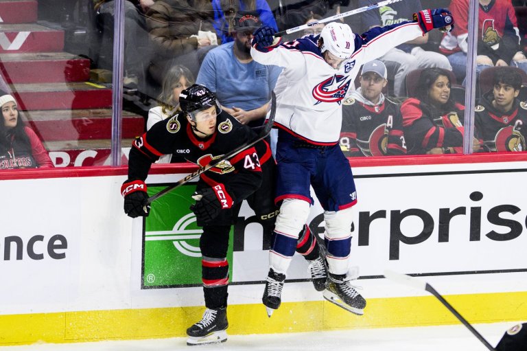 Columbus Blue Jackets down Senators 4-1 after late arrival in Ottawa | iNFOnews.ca