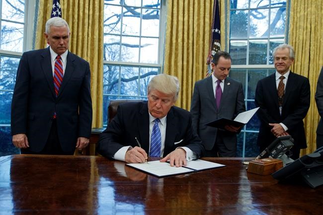 Trump makes good on promise to pull U.S. out of Trans-Pacific Partnership | iNFOnews.ca