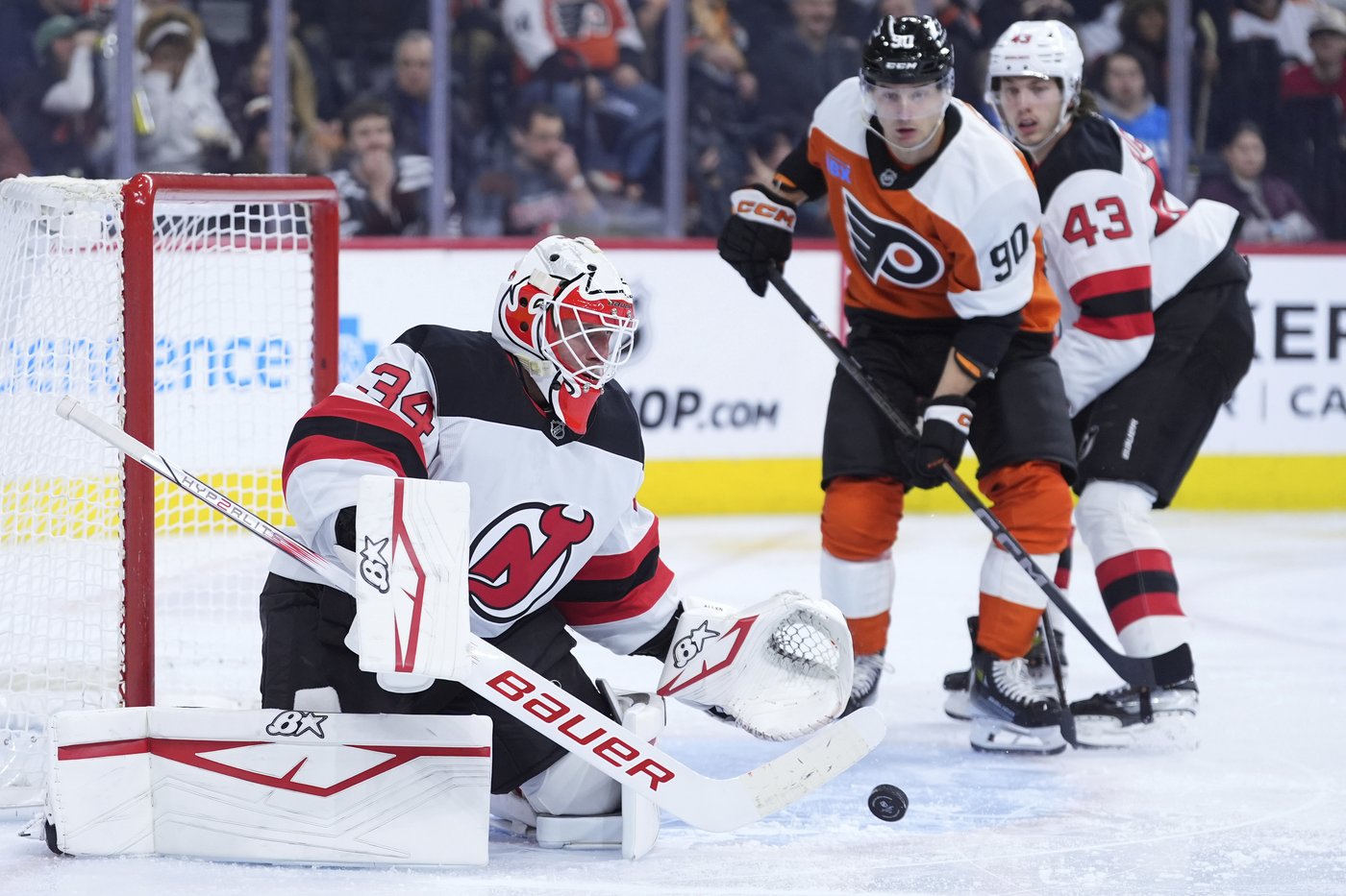 Brink, Farabee, Hathaway help Flyers build lead and hold on to beat Devils 4-2 | iNFOnews.ca