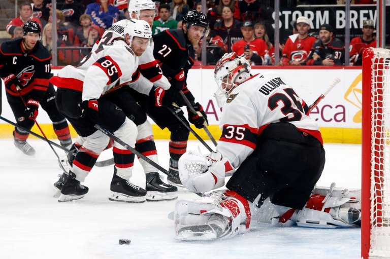 Senators goaltender Linus Ullmark stands tall in Game 2 loss to Hurricanes | iNFOnews.ca