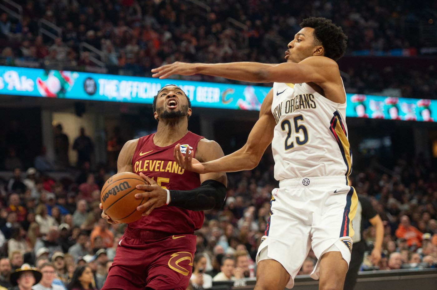 Donovan Mitchell and Sam Merrill propel Cavaliers to 141-118 victory over Pelicans | iNFOnews.ca