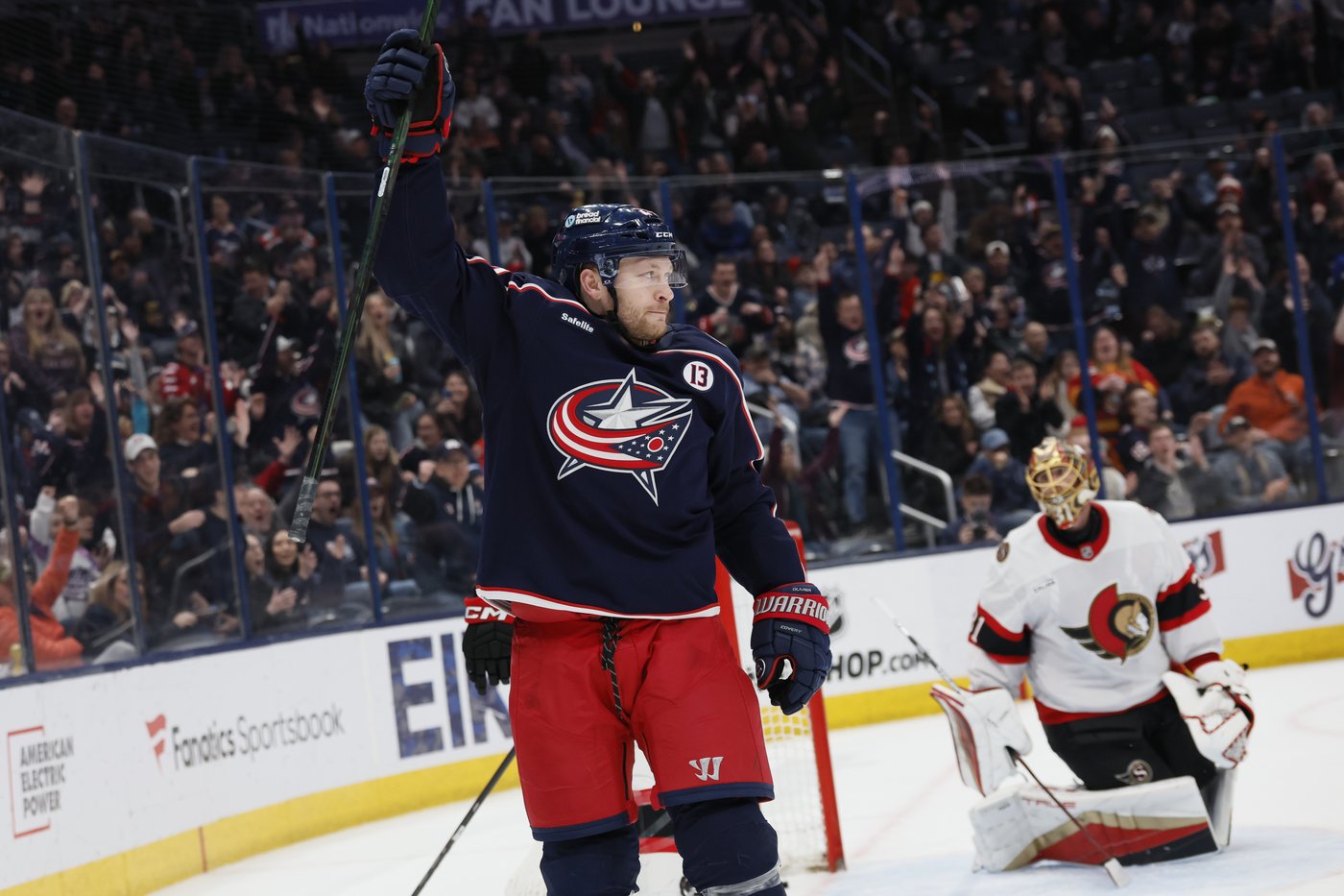 Olivier and Danforth lead Blue Jackets to 5-2 win over Senators to snap 3-game skid | iNFOnews.ca
