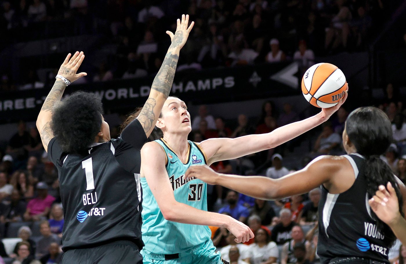 Liberty beat Aces 87-76 behind Breanna Stewart and Sabrina Ionescu | iNFOnews.ca Liberty beat Aces 87-76 behind Breanna Stewart and Sabrina Ionescu | iNFOnews.ca