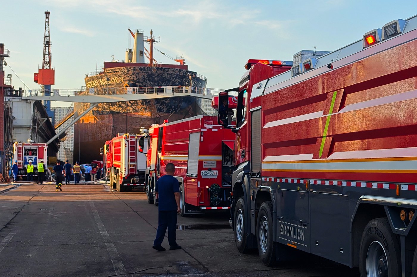25 dead after cargo ship catches fire in China's port, state media says | iNFOnews.ca