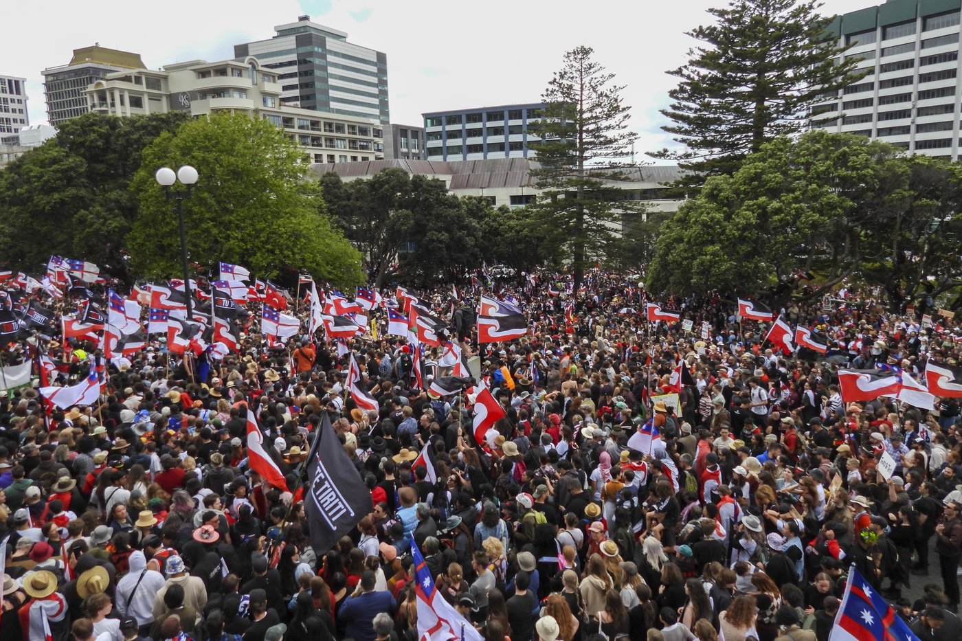 35,000 crowd New Zealand's Parliament grounds in support of Māori rights | iNFOnews.ca