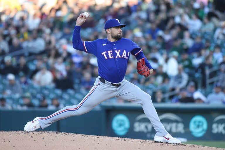 Eovaldi goes 7 innings, Burger hits 2 homers as Rangers win 8-1 to stop Athletics' win streak | iNFOnews.ca