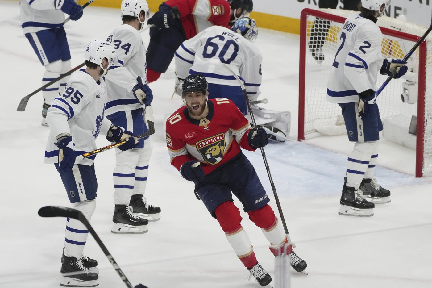 Marchand scores in OT, Panthers top Maple Leafs 5-4 to cut series deficit to 2-1 | iNFOnews.ca Marchand scores in OT, Panthers top Maple Leafs 5-4 to cut series deficit to 2-1 | iNFOnews.ca