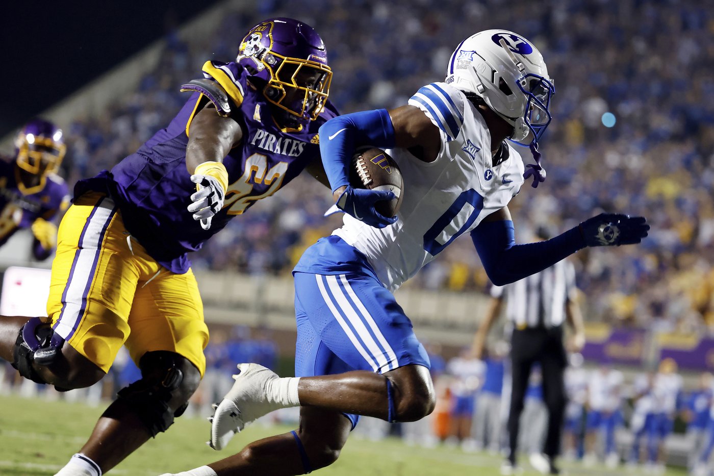 Johnson's goal-line INT, pick-6 highlight BYU's 34-13 win at East Carolina for 3-0 start | iNFOnews.ca Johnson's goal-line INT, pick-6 highlight BYU's 34-13 win at East Carolina for 3-0 start | iNFOnews.ca
