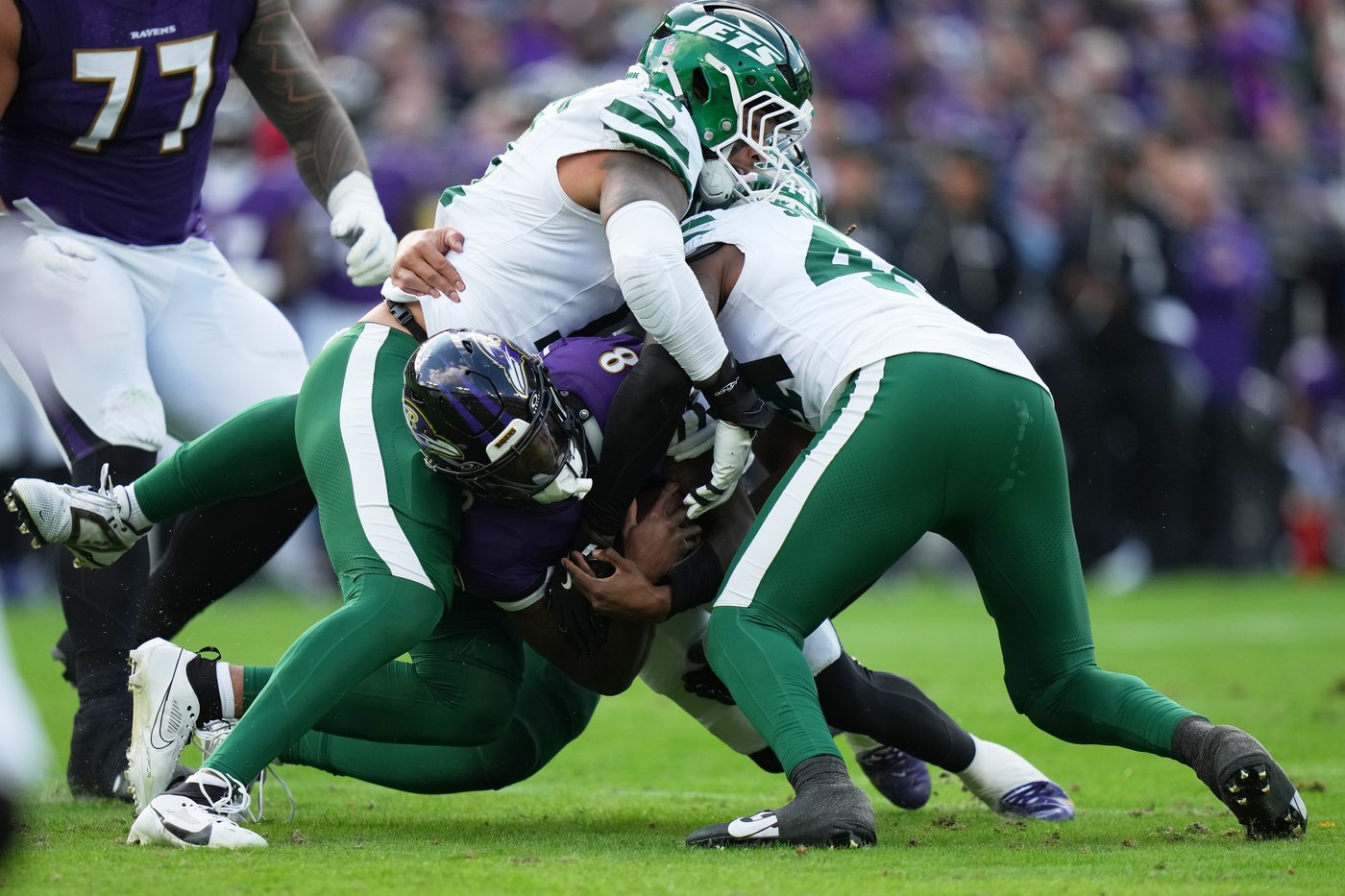 Henry rushes for 2 TDs to help sluggish Ravens to fifth straight win, 23-10 over Jets | iNFOnews.ca Henry rushes for 2 TDs to help sluggish Ravens to fifth straight win, 23-10 over Jets | iNFOnews.ca