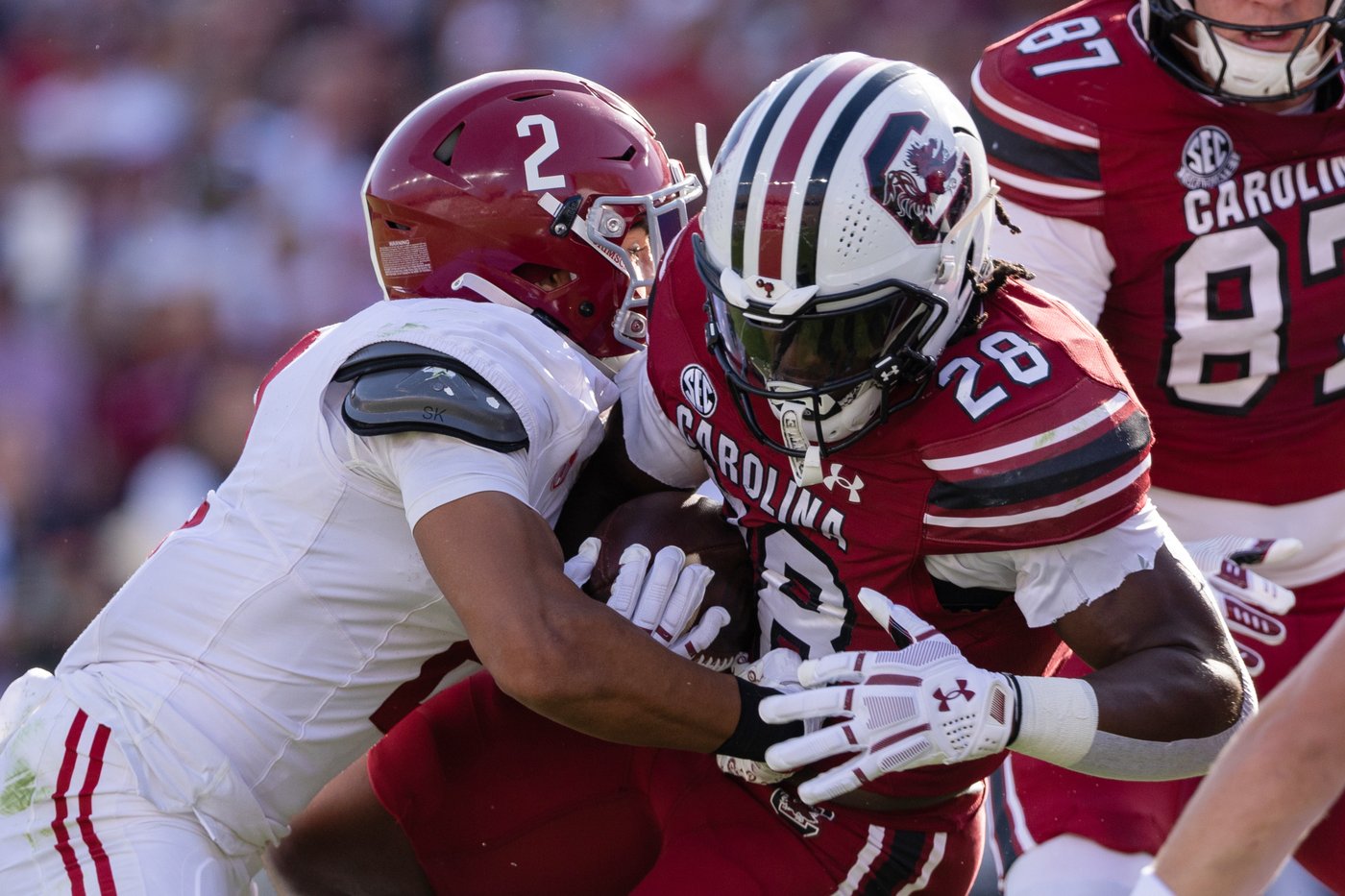 Germie Bernard's 2 late TDs help 'unbreakable' No. 4 Alabama rally past South Carolina 29-22 | iNFOnews.ca Germie Bernard's 2 late TDs help 'unbreakable' No. 4 Alabama rally past South Carolina 29-22 | iNFOnews.ca