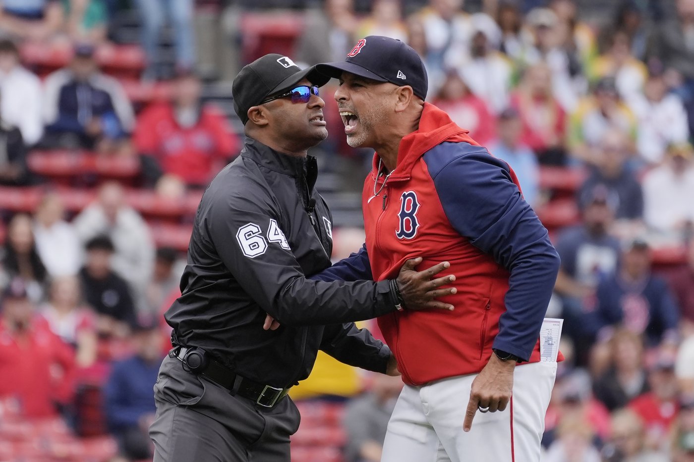Red Sox manager Alex Cora ejected in 1st inning of opening game of DH against Twins | iNFOnews.ca