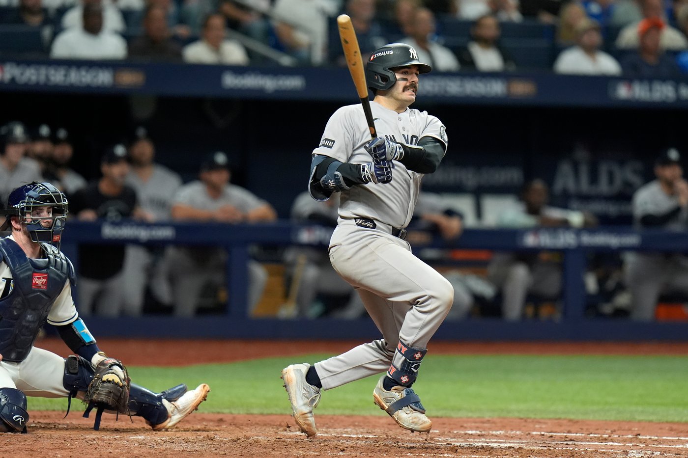 Austin Wells' baserunning blunder costs Yankees in Division Series opener, a 1-0 loss to Rays | iNFOnews.ca Austin Wells' baserunning blunder costs Yankees in Division Series opener, a 1-0 loss to Rays | iNFOnews.ca