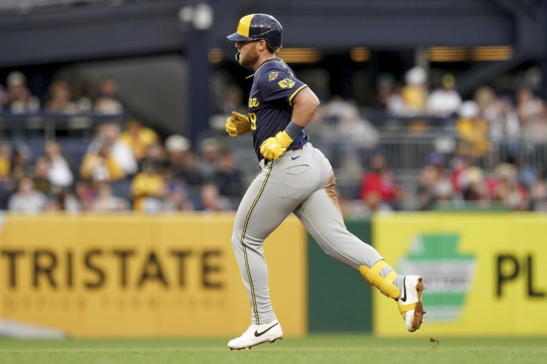 Bauers, Chourio hit 2-run HRs, Woodruff pitches 6 scoreless innings as Brewers beat Pirates 4-1 | iNFOnews.ca