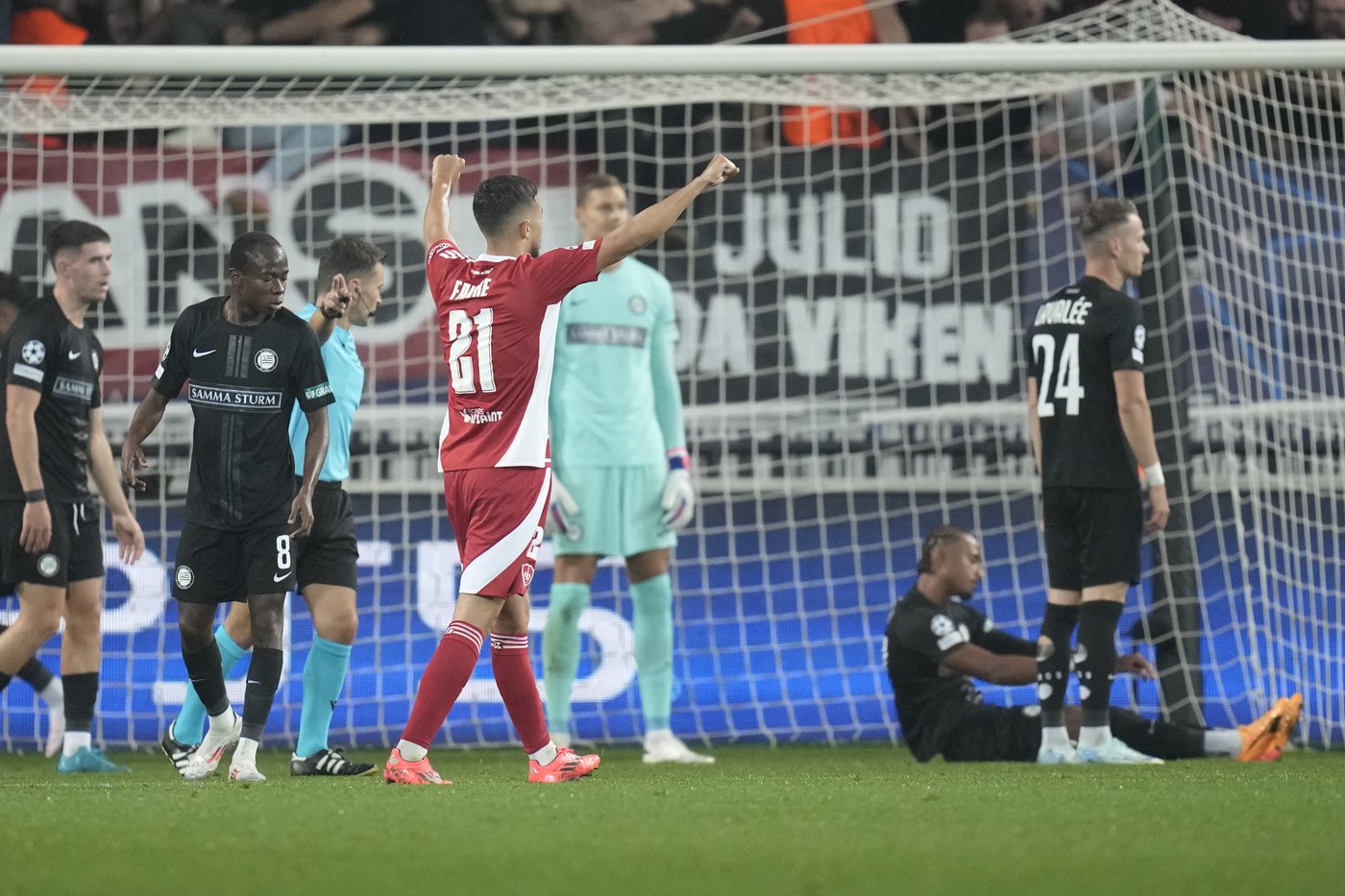 Brest's first-ever European goal is scored at home but far from its own stadium | iNFOnews.ca Brest's first-ever European goal is scored at home but far from its own stadium | iNFOnews.ca