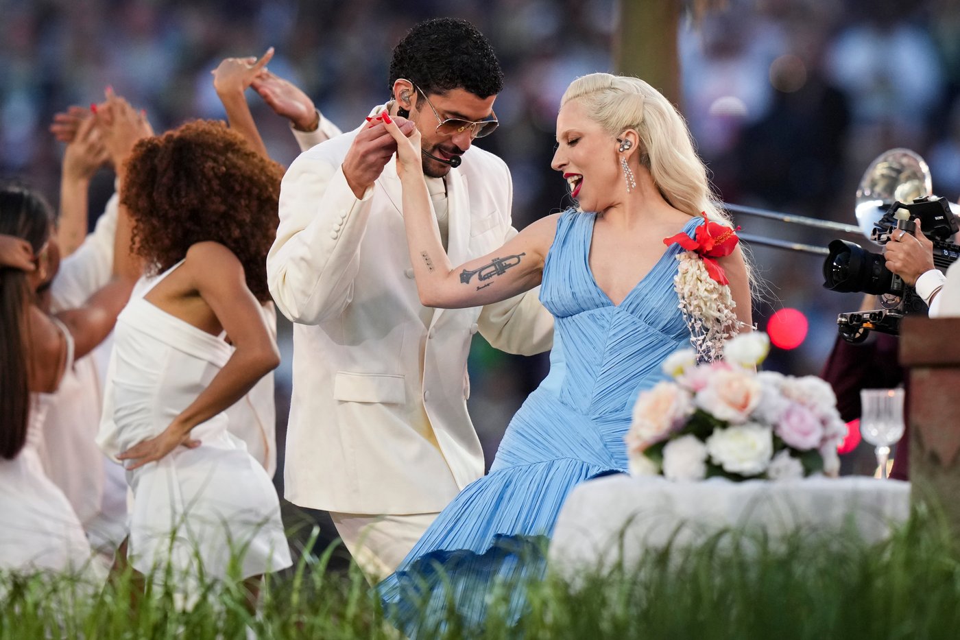 Bad Bunny brings Gaga, Martin and Puerto Rican pride to Super Bowl as Green Day, Puth play pregame | iNFOnews.ca