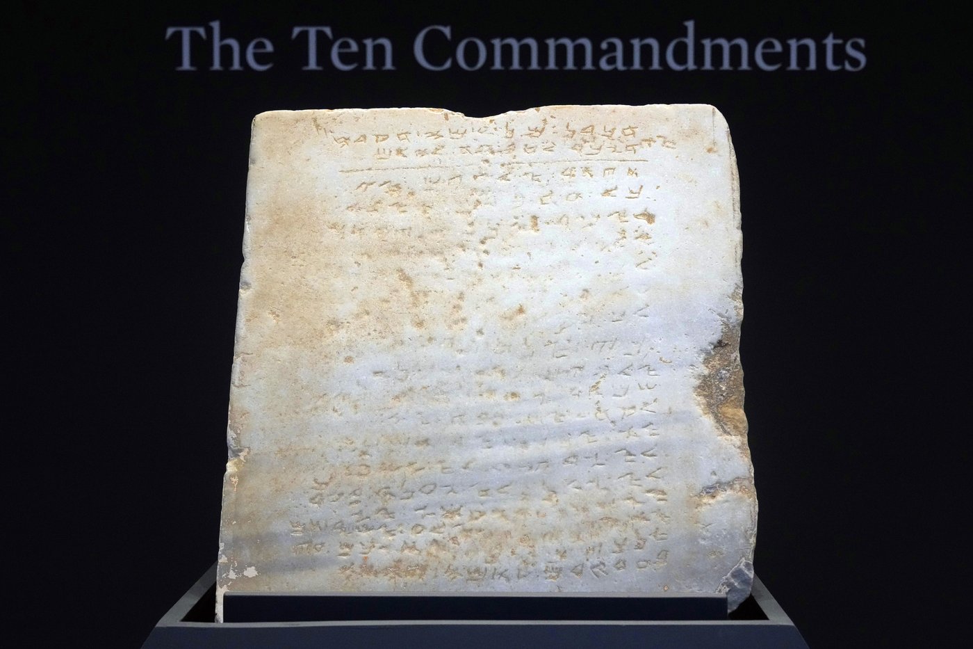 Oldest known stone tablet inscribed with Ten Commandments to be auctioned | iNFOnews.ca